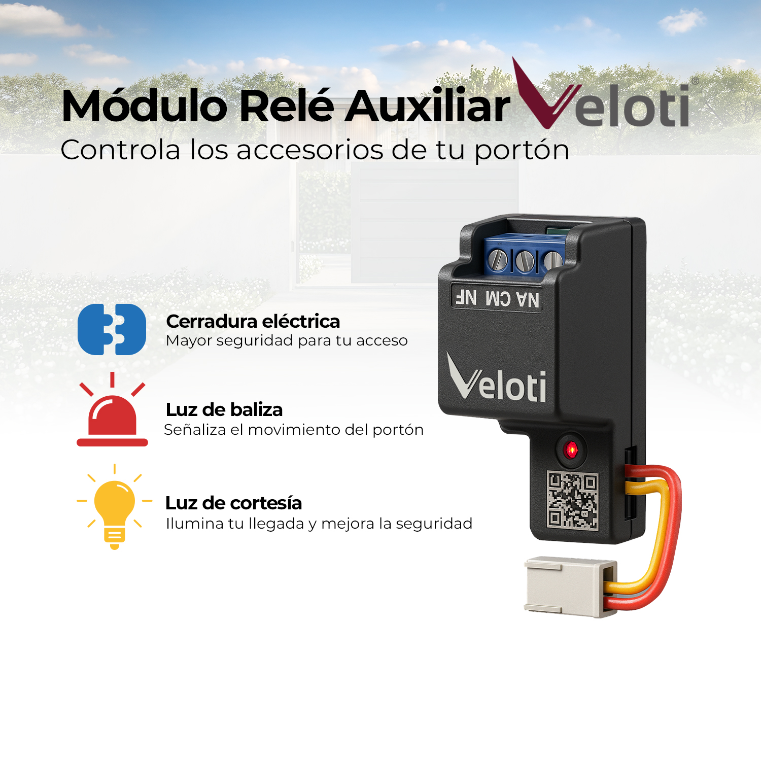 Módulo Relé Auxiliar Veloti